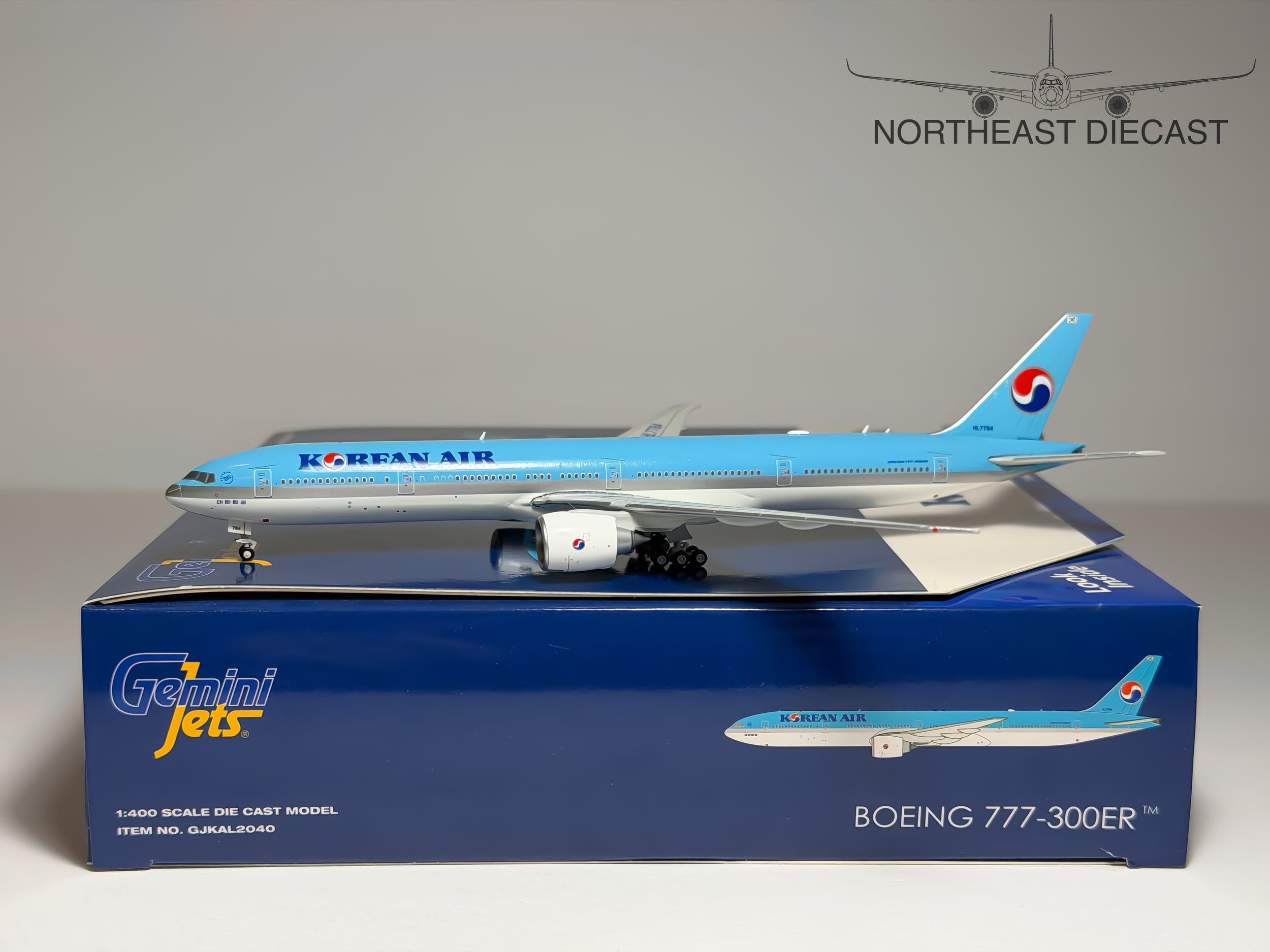 Korean Air Boeing 777-300ER 1:400 Gemini Jets HL7784 (GJKAL2040)
