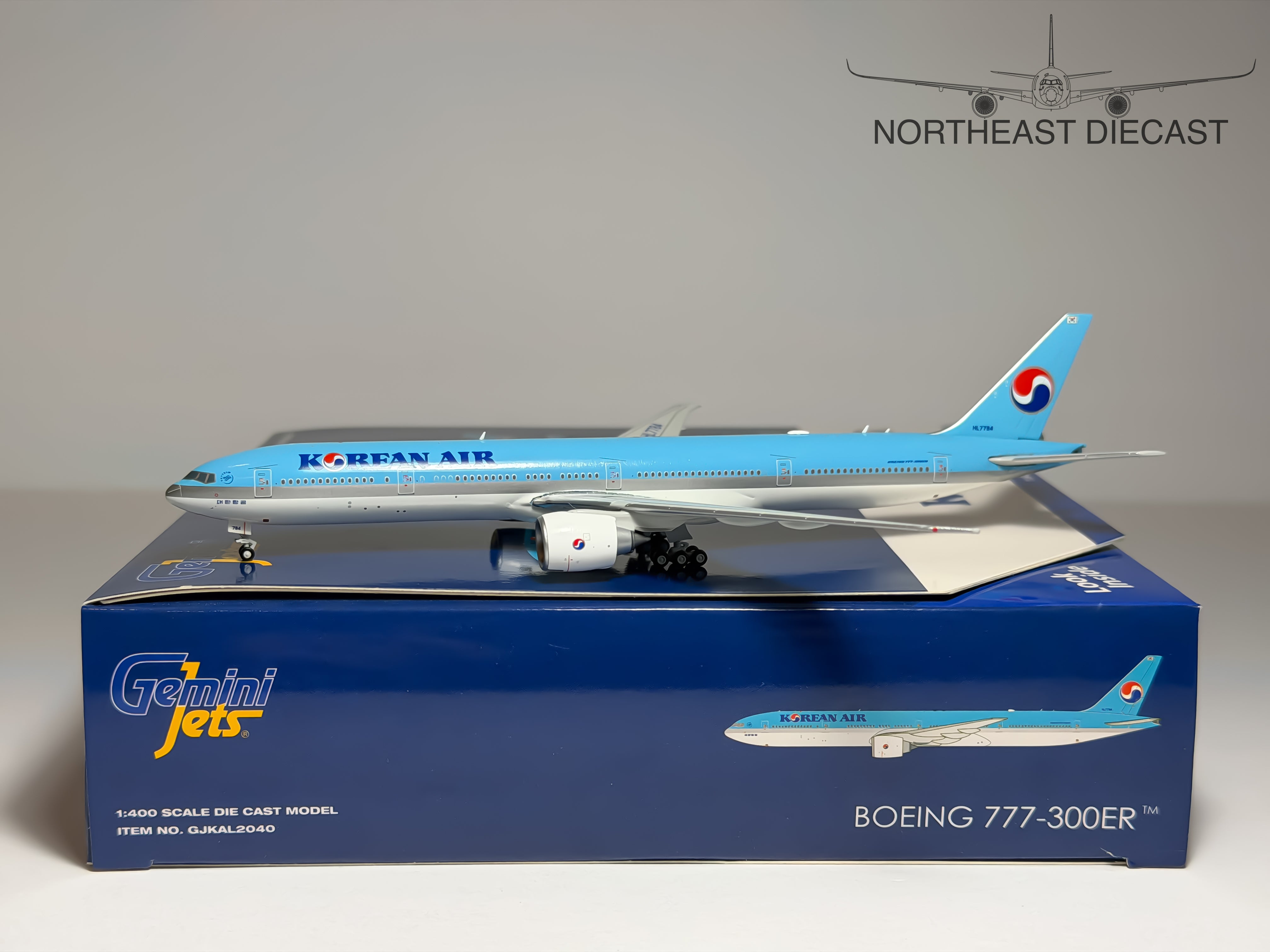 Korean Air Boeing 777-300ER 1:400 Gemini Jets HL7784 (GJKAL2040)