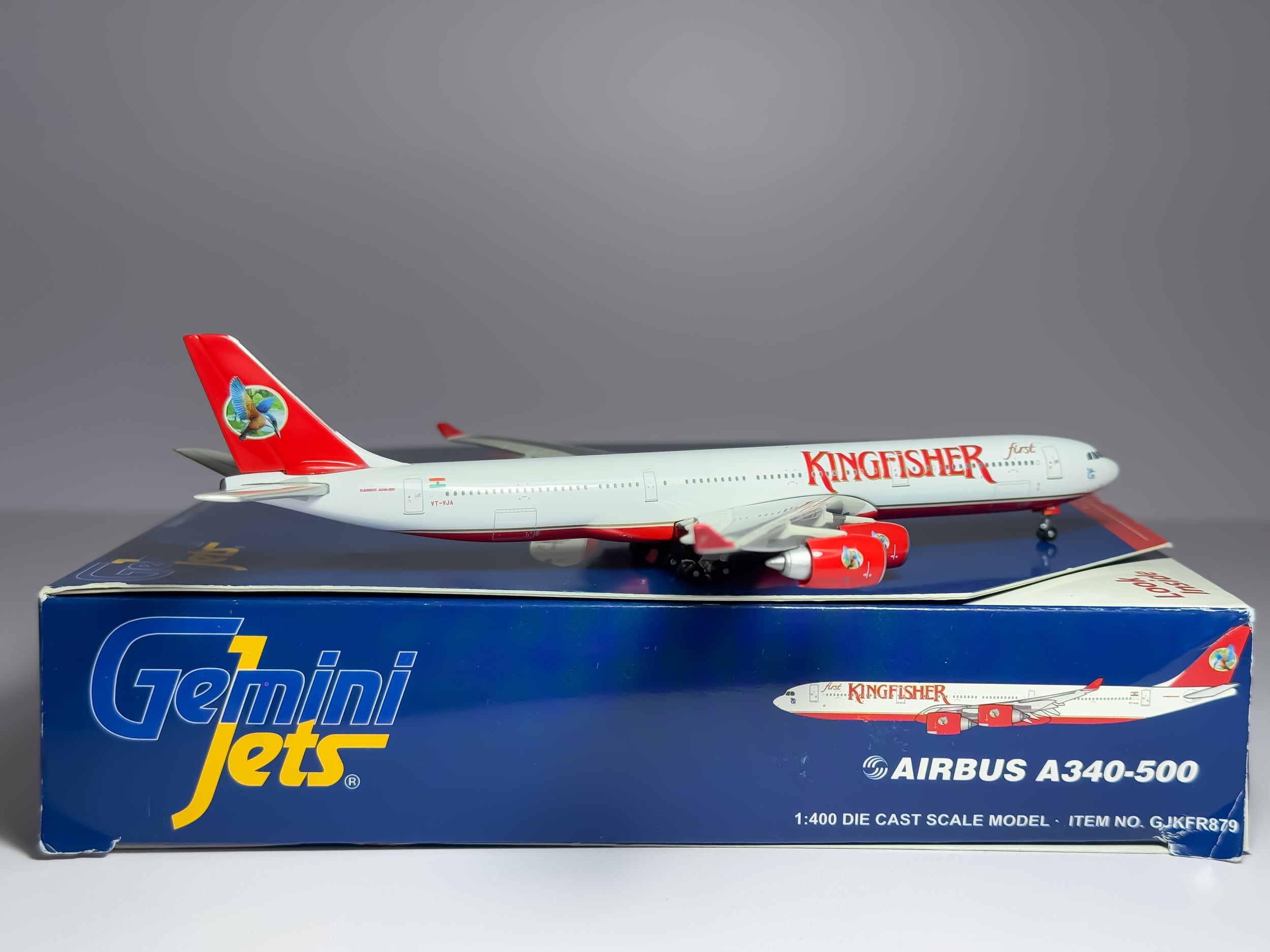 Kingfisher Airlines Airbus A340-500 1:400 Gemini Jets VT-VJA (GJKFR879)