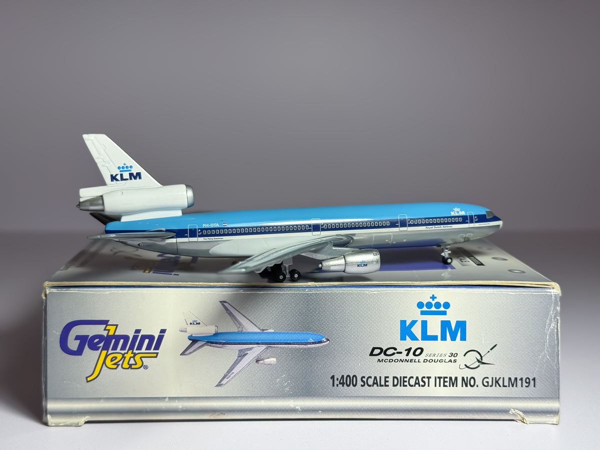 KLM Royal Dutch Airlines McDonnell Douglas DC-10-30 1:400 Gemini Jets PH-DTA (GJKLM191)