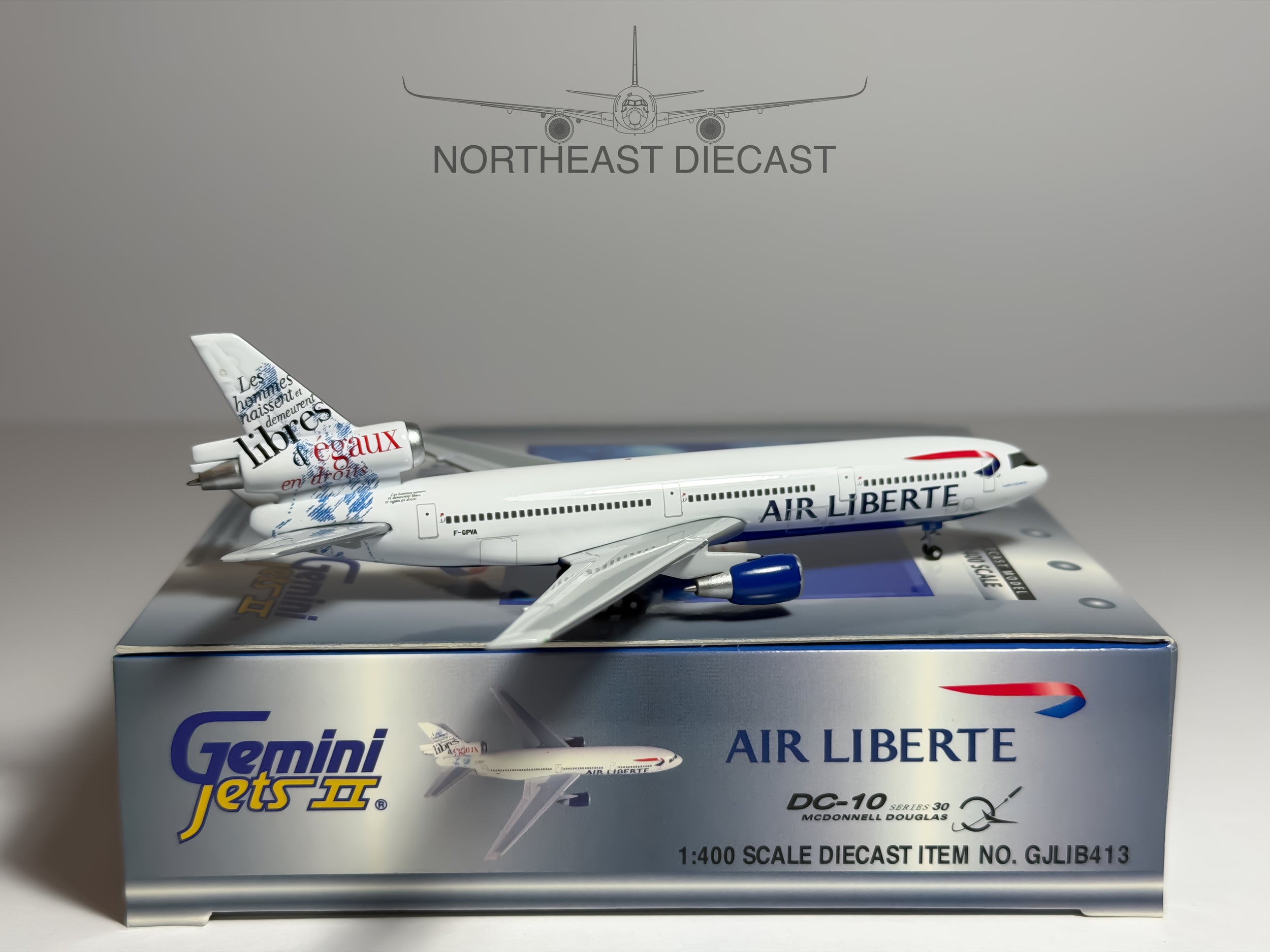 Air Liberte McDonnell Douglas DC-10-30 1:400 Gemini Jets F-GPVA (GJLIB413)