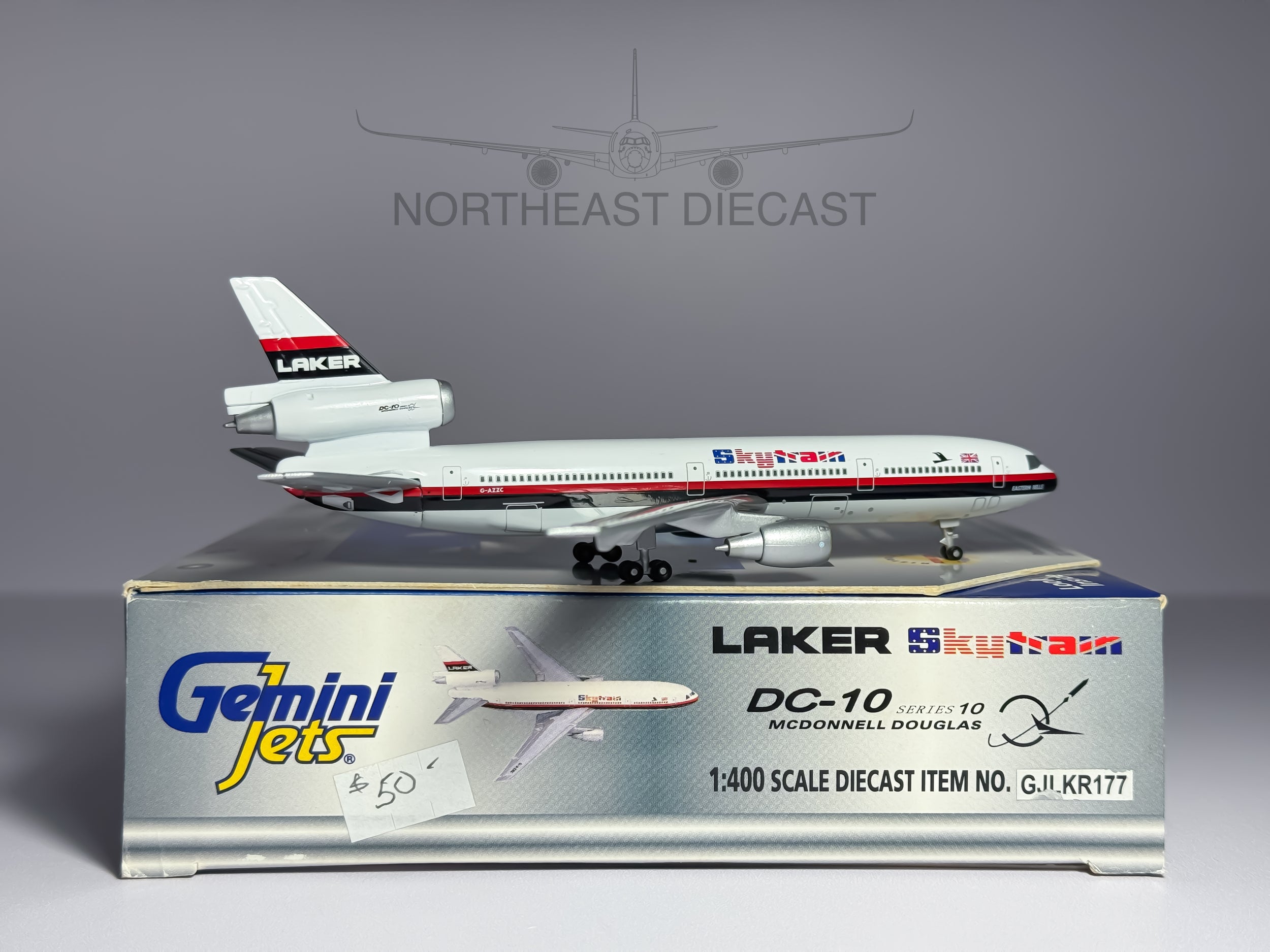 Laker Airways McDonnell Douglas DC-10-10 1:400 Gemini Jets G-AZZC (GJLKR177)