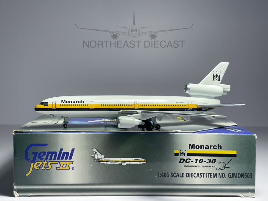 Monarch McDonnell Douglas DC-10-30 1:400 Gemini Jets G-DMCA (GJMON503)