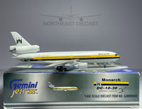 Monarch McDonnell Douglas DC-10-30 1:400 Gemini Jets G-DMCA (GJMON503)