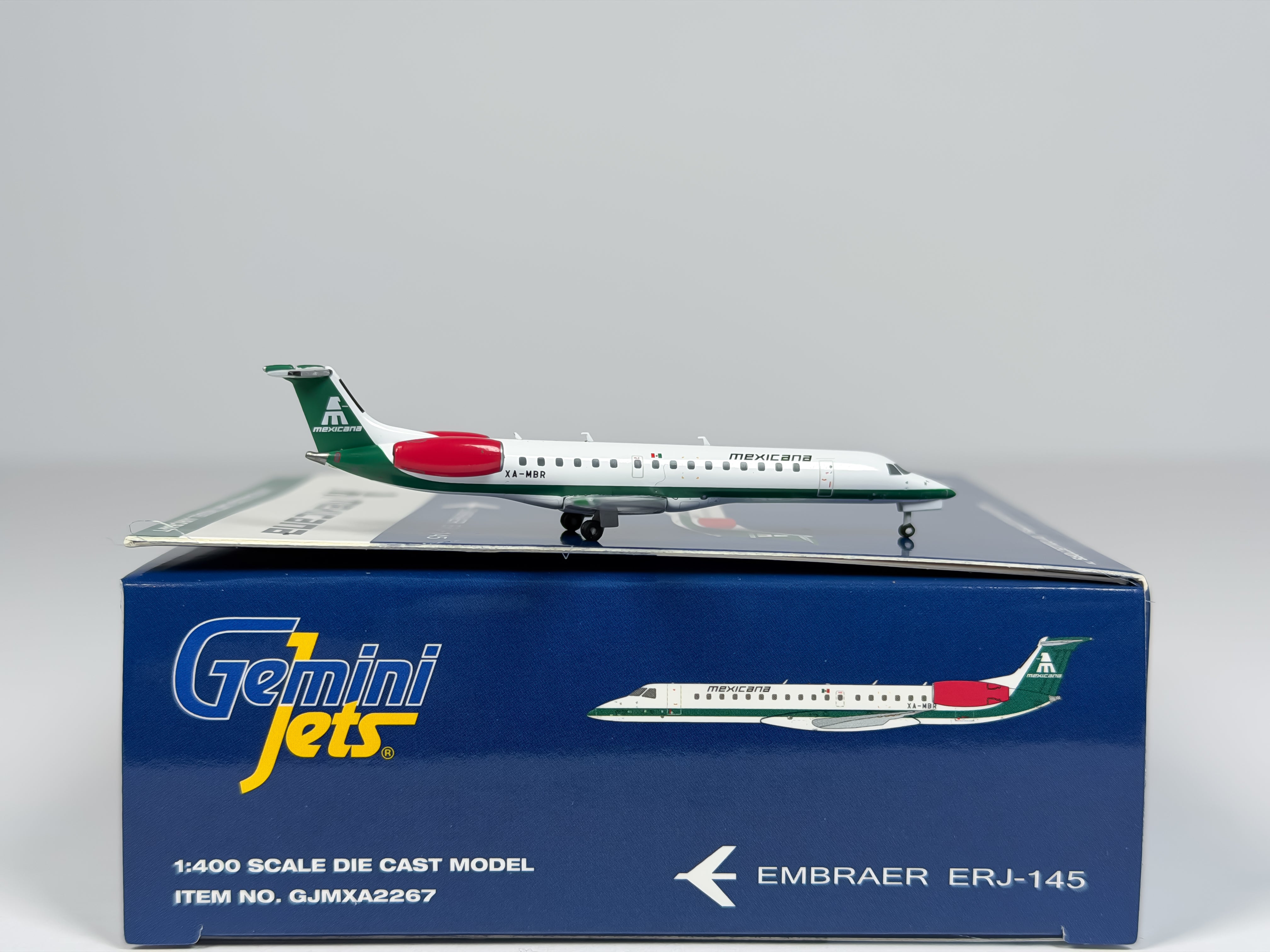 Mexicana Embraer E145 1:400 Gemini Jets XA-MBR (GJMXA2267)