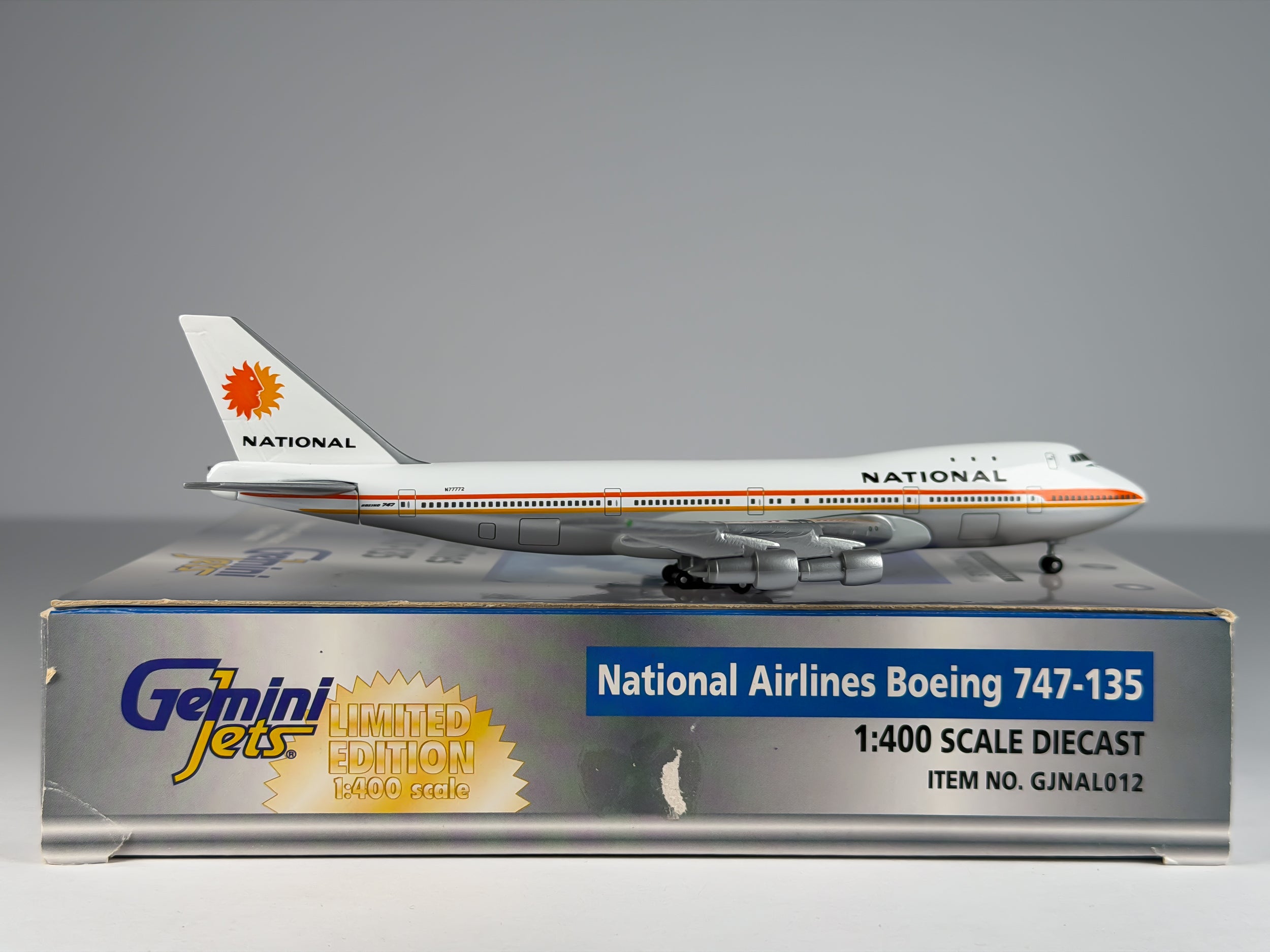 National Airlines Boeing 747-100 1:400 Gemini Jets N77772 (GJNAL012)