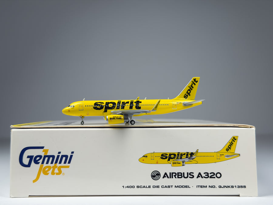 Spirit Airlines Airbus A320 1:400 Gemini Jets N642NK (GJNKS1355)