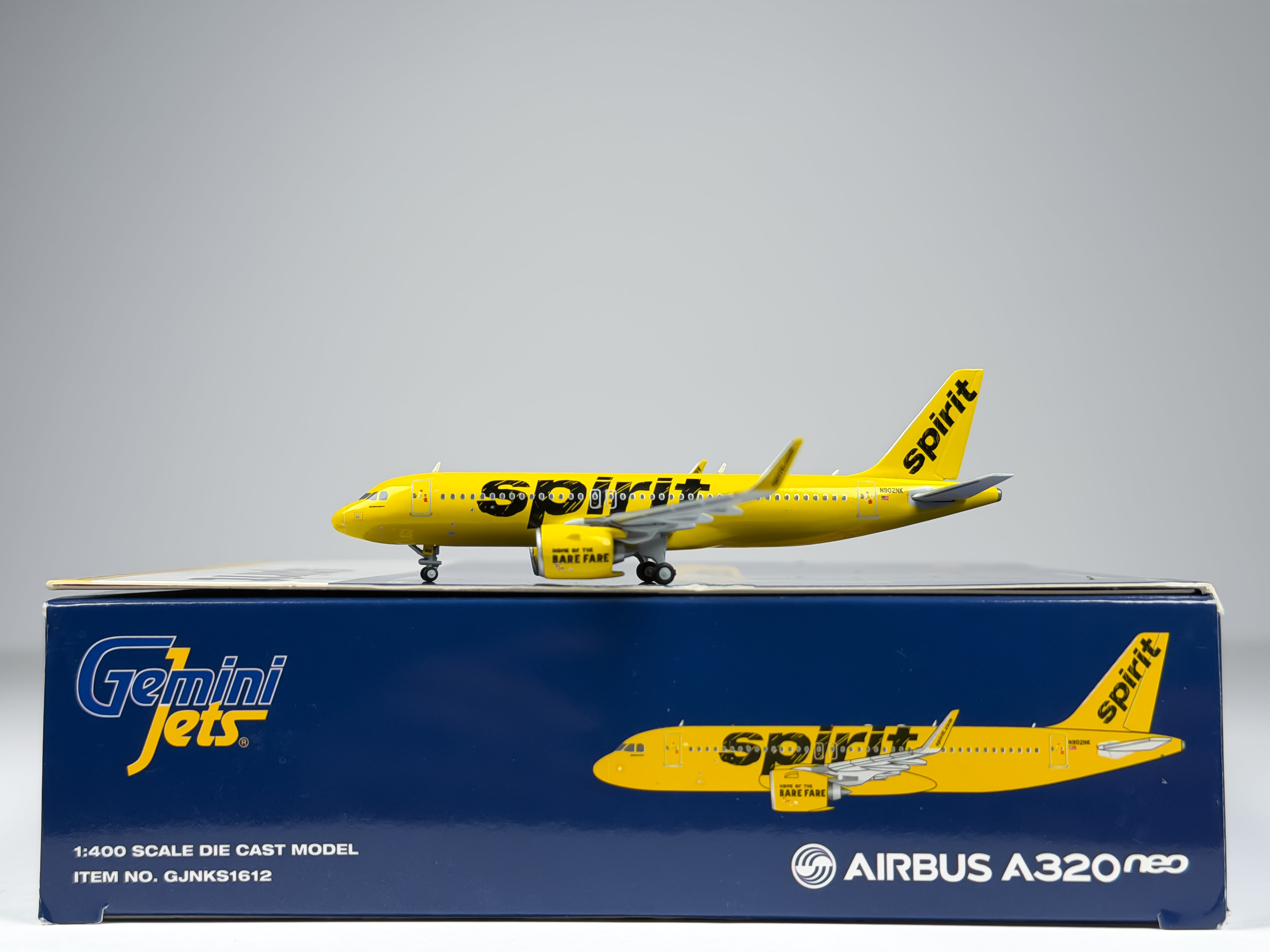 Spirit Airlines Airbus A320neo 1:400 Gemini Jets N902NK (GJNKS1612)