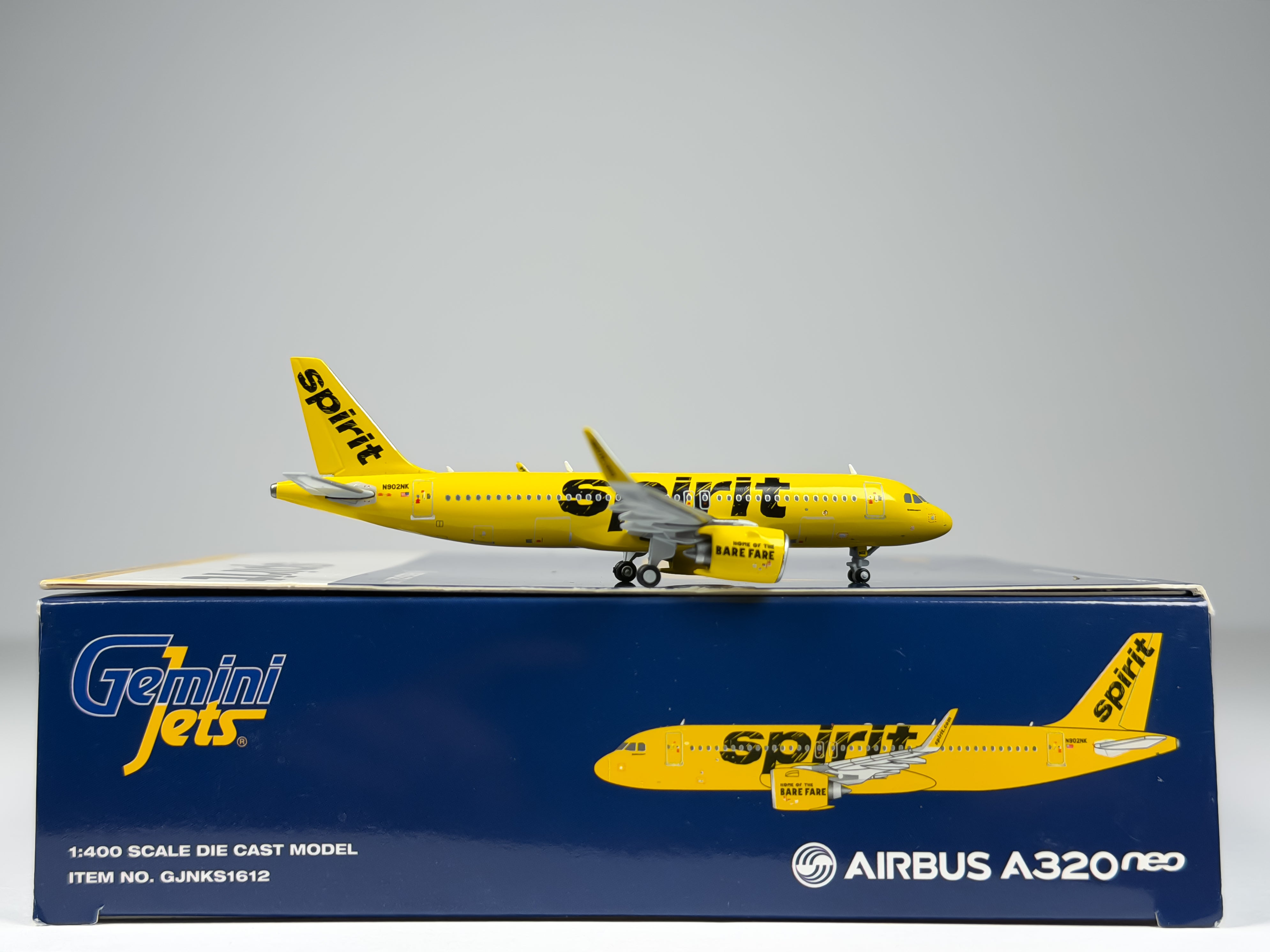 Spirit Airlines Airbus A320neo 1:400 Gemini Jets N902NK (GJNKS1612)