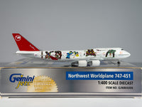 Northwest Airlines Boeing 747-400 1:400 Gemini Jets N670US (GJNWA006)