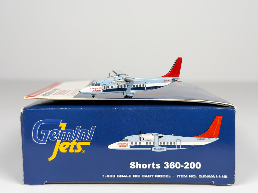 Northwest Airlink Shorts 360 1:400 Gemini Jets N386MQ (GJNWA1115)