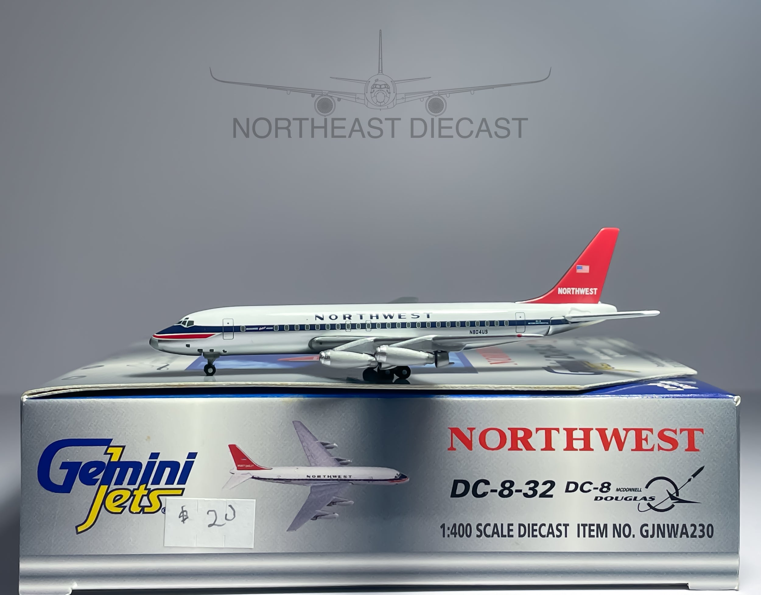 Northwest Airlines Douglas DC-8-30 1:400 Gemini Jets N804US (GJNWA230)
