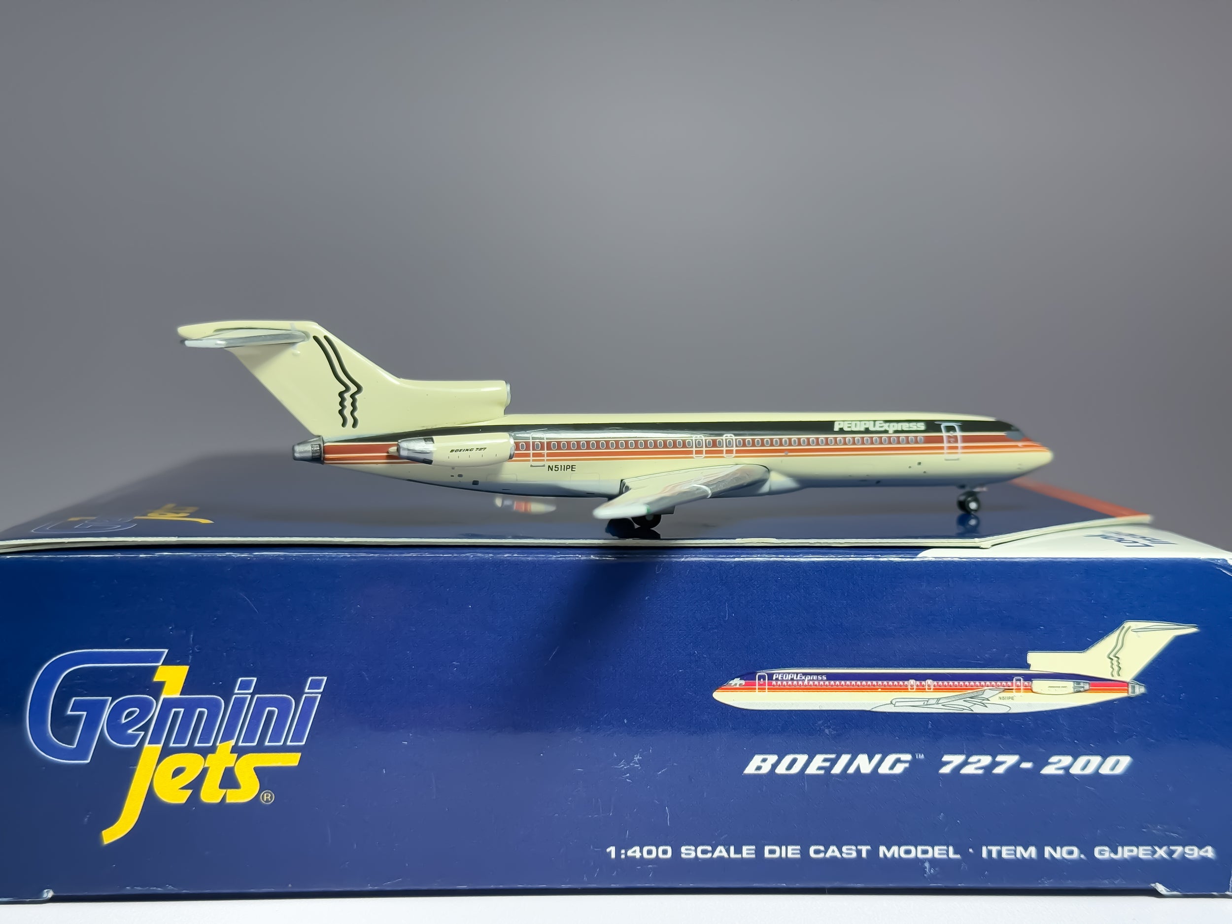 PEOPLExpress Boeing 727-200 1:400 Gemini Jets N511PE (GJPEX794)
