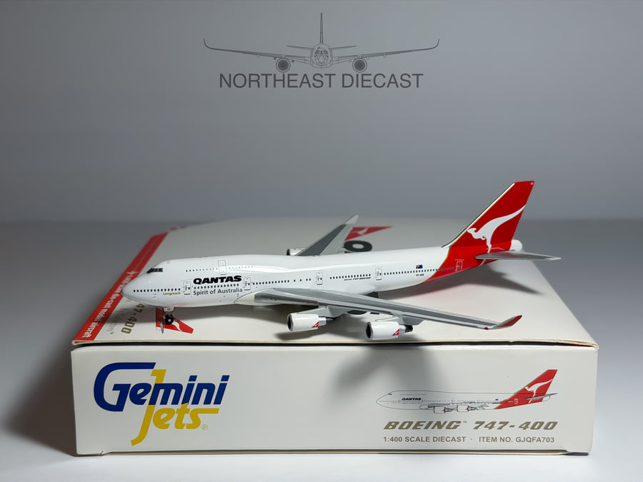 Qantas Airways Boeing 747-400 1:400 Gemini Jets VH-OEE (GJQFA703)