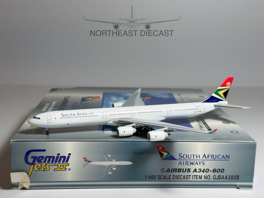 South African Airways Airbus A340-600 1:400 Gemini Jets ZS-SNB (GJSAA382B)