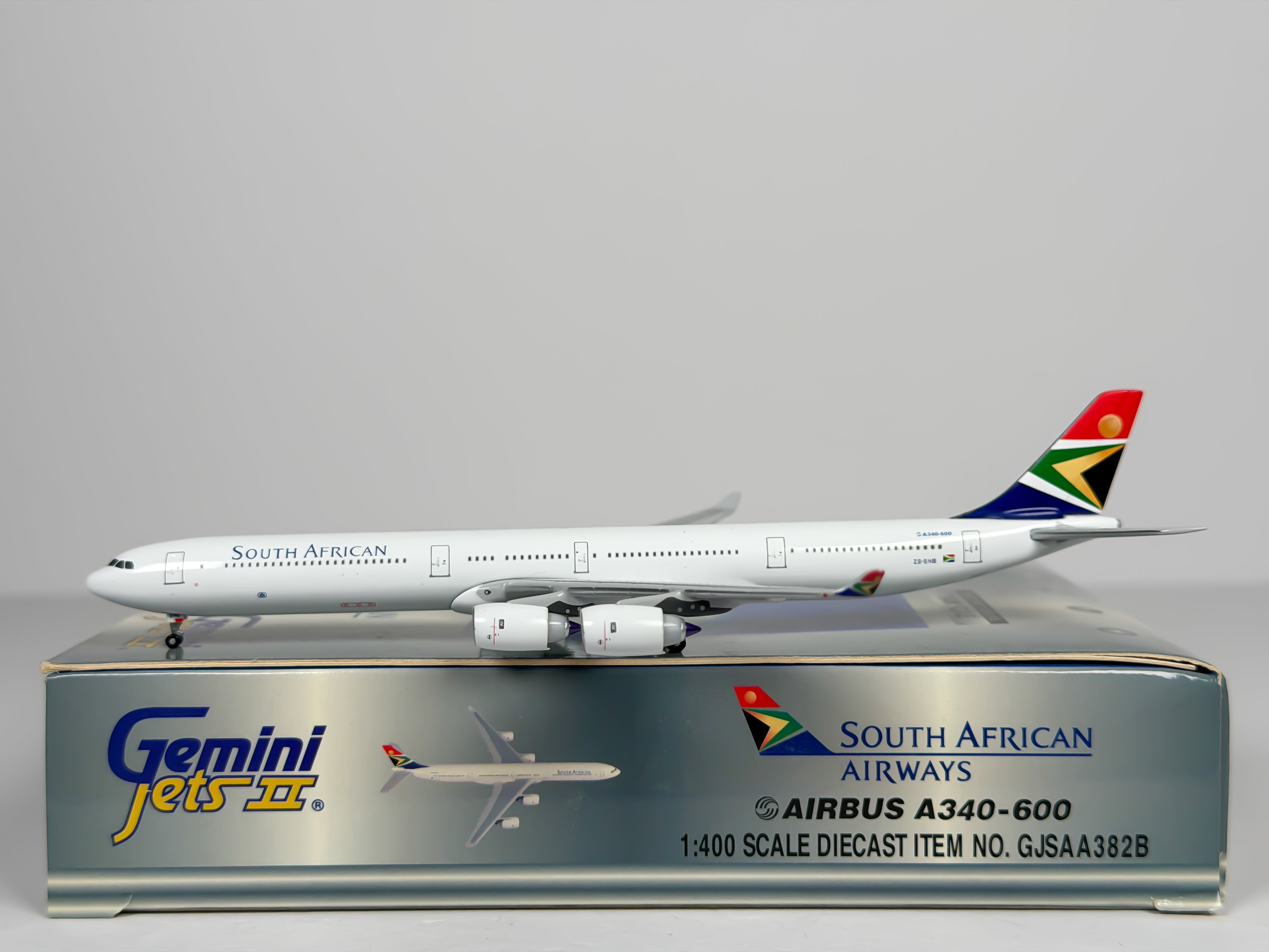 South African Airways Airbus A340-600 1:400 Gemini Jets ZS-SNB (GJSAA382B)