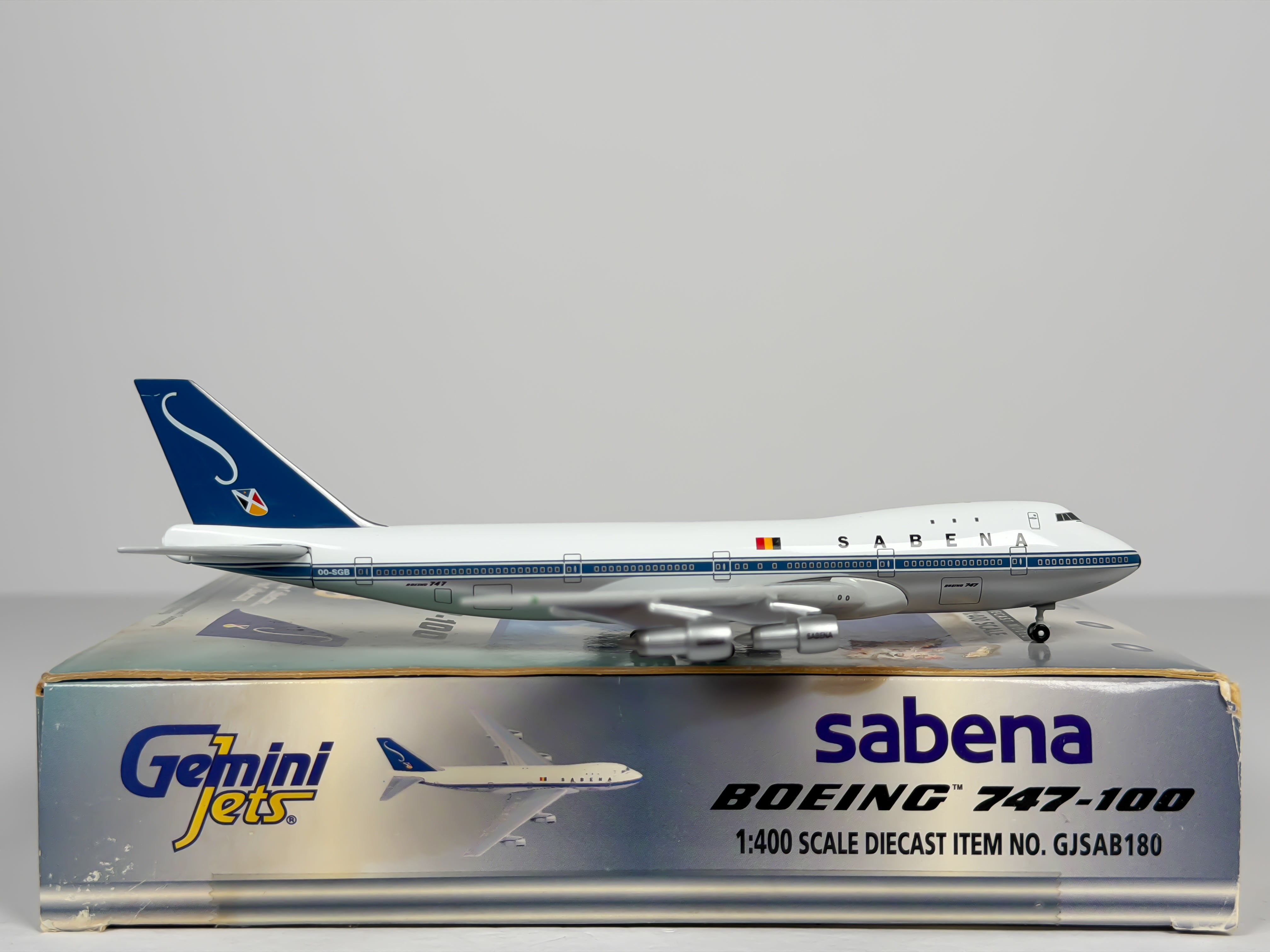 Sabena Boeing 747-100 1:400 Gemini Jets OO-SGB (GJSAB180)