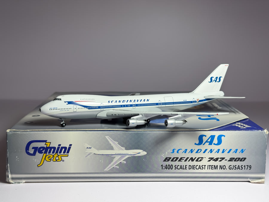 Scandinavian Airlines (SAS) Boeing 747-200 1:400 Gemini Jets N4501Q (GJSAS179)