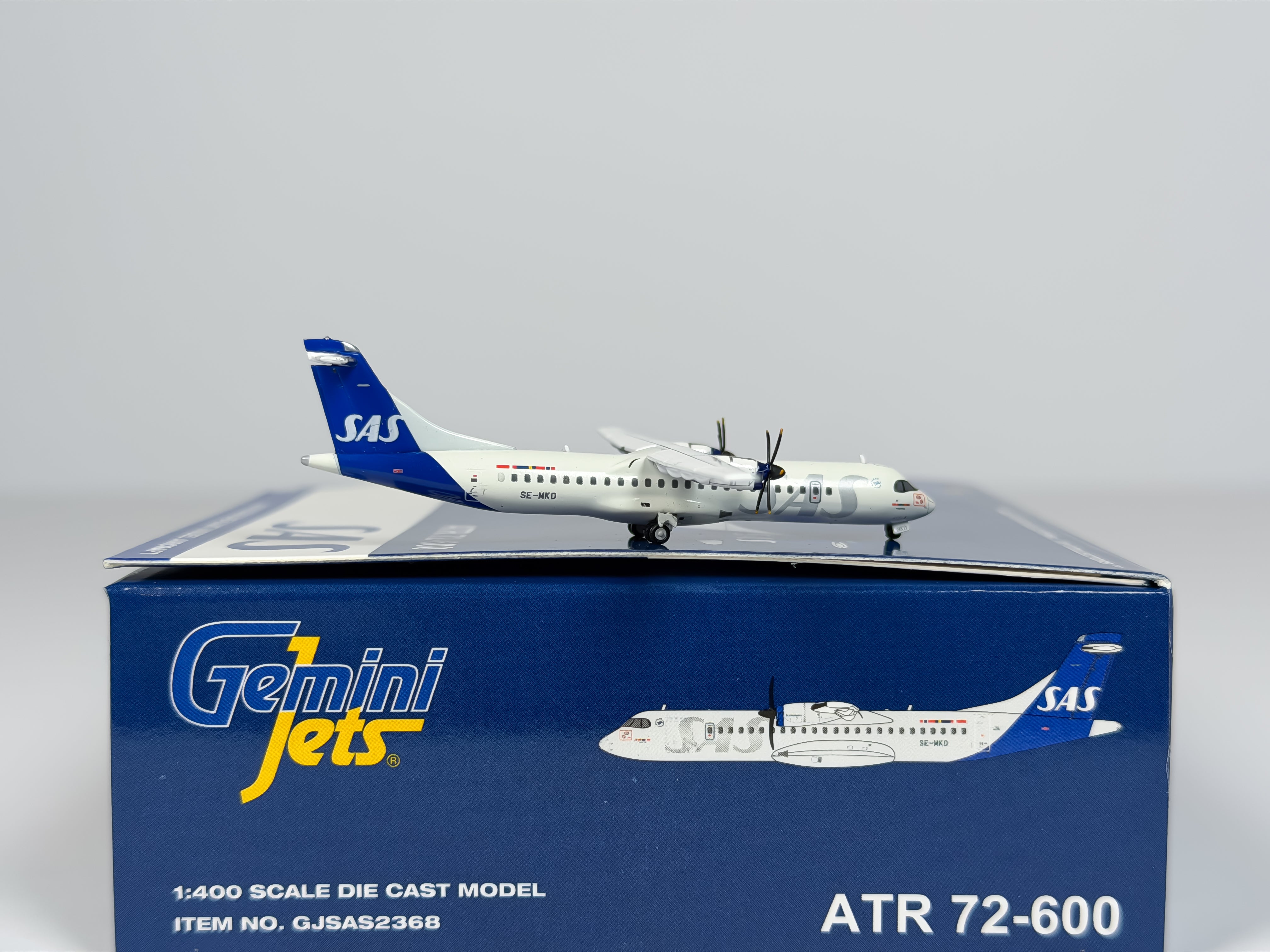 Scandinavian Airlines (SAS) ATR 72-600 1:400 Gemini Jets SE-MKD (GJSAS2368)