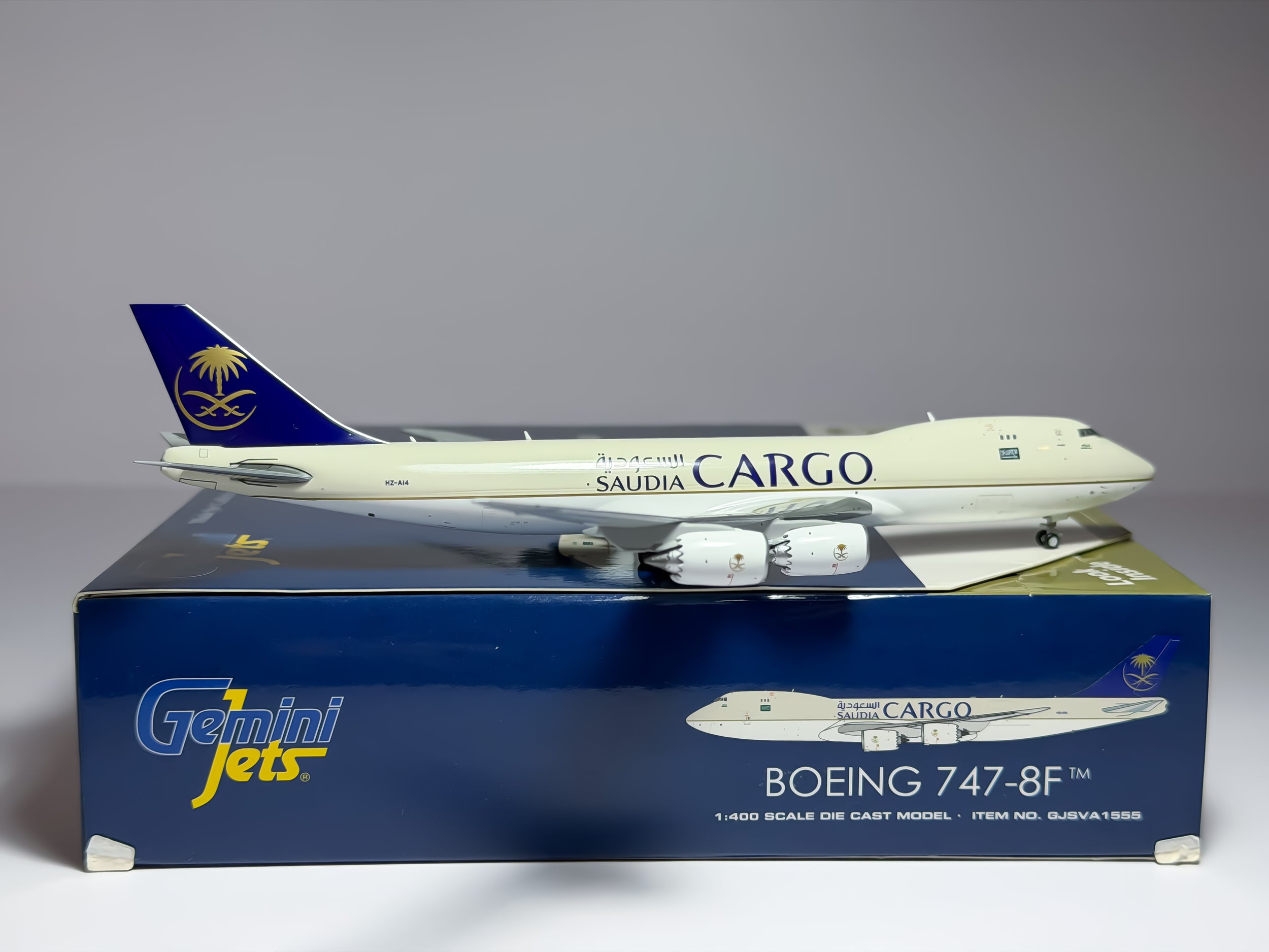 Saudia Cargo Boeing 747-8F 1:400 Gemini Jets HZ-AI4 (GJSVA1555)