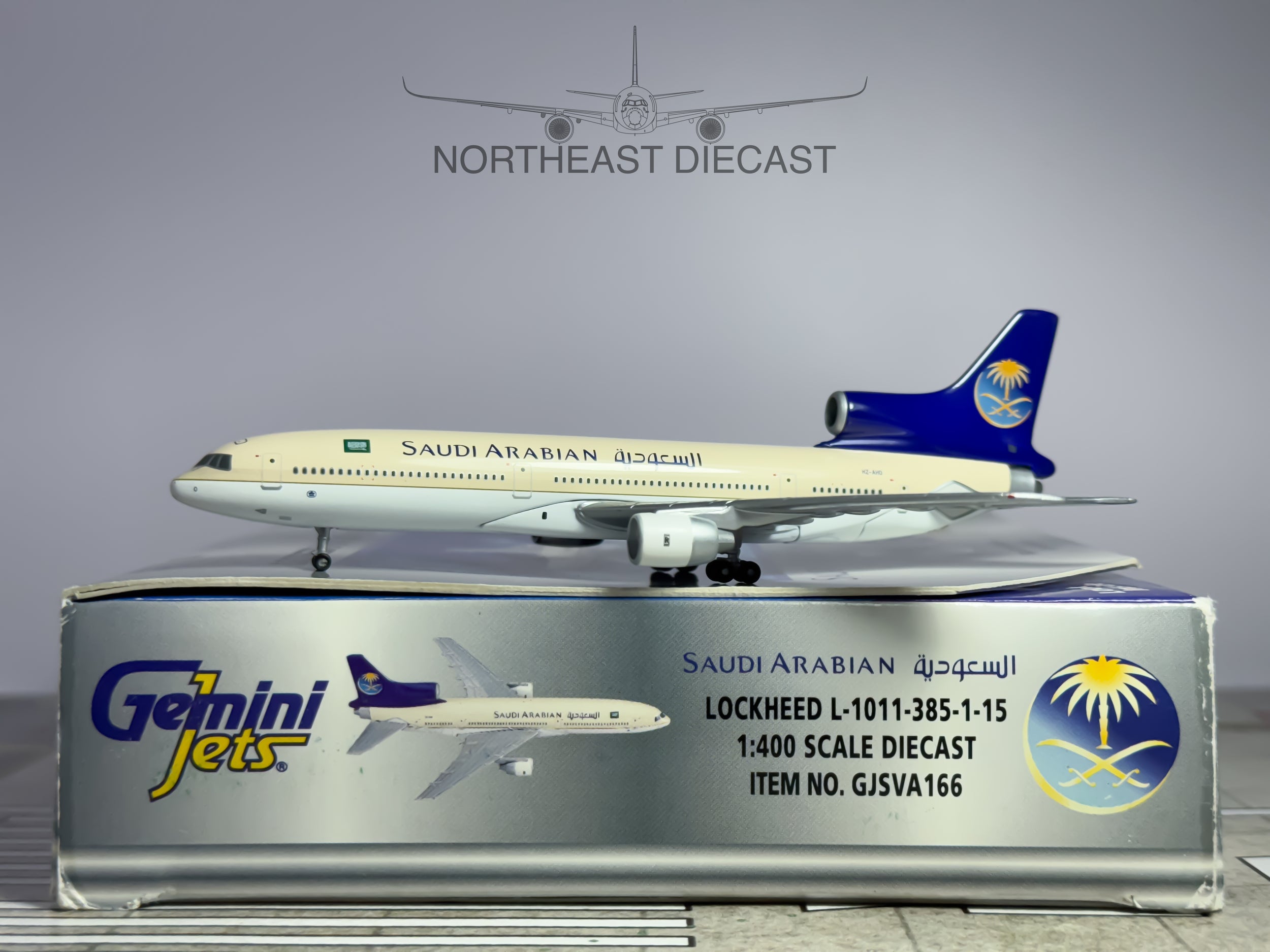 Saudi Arabian Airlines Lockheed L-1011 Tristar 1:400 Gemini Jets HZ-AHO (GJSVA166)