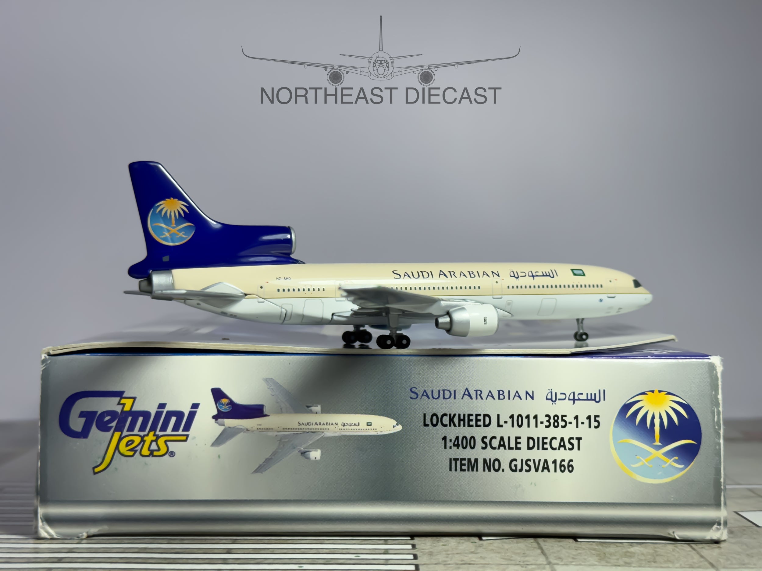 Saudi Arabian Airlines Lockheed L-1011 Tristar 1:400 Gemini Jets HZ-AHO (GJSVA166)