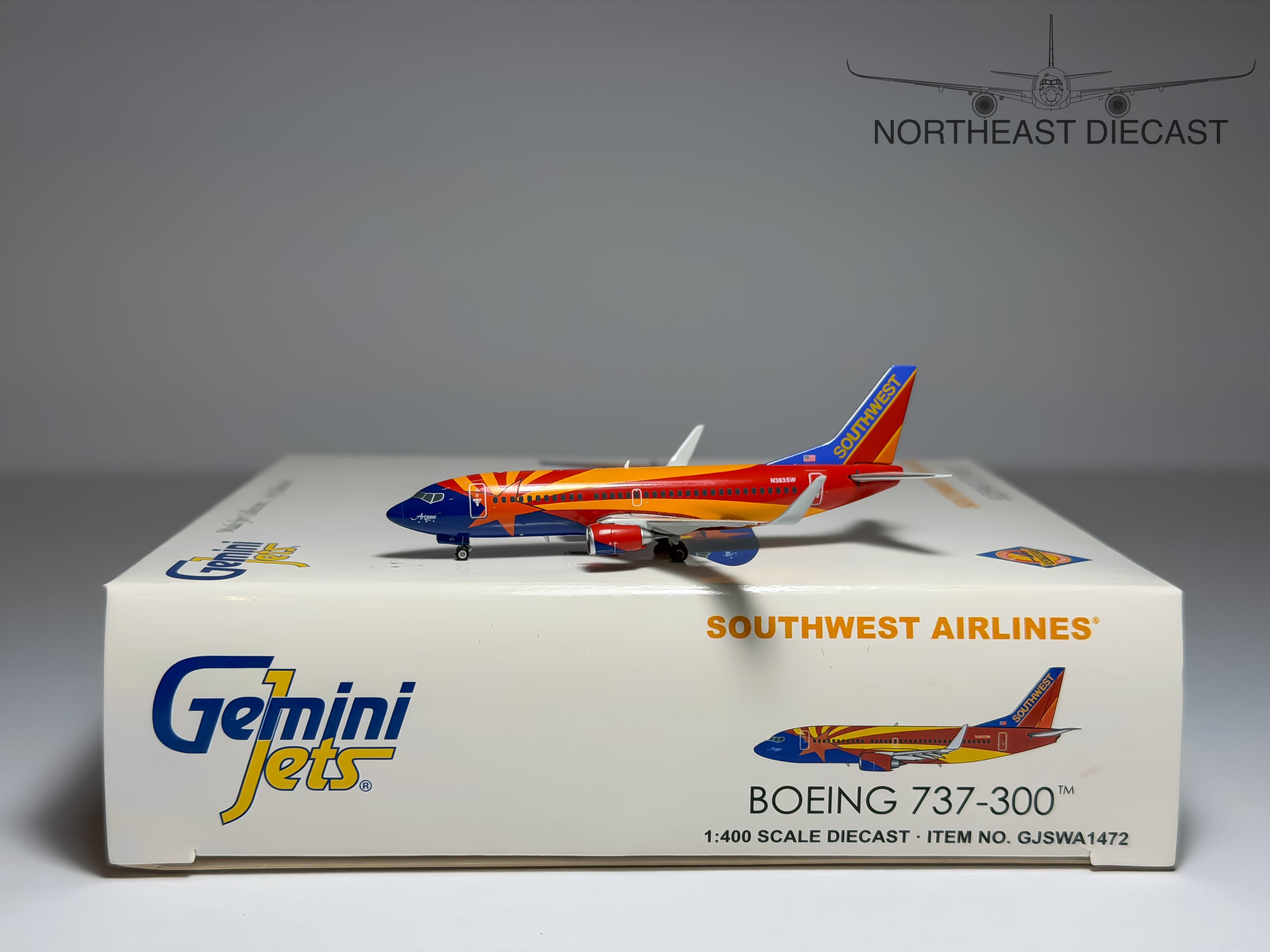 Southwest Airlines Boeing 737-300 1:400 Gemini Jets N383SW (GJSWA1472)