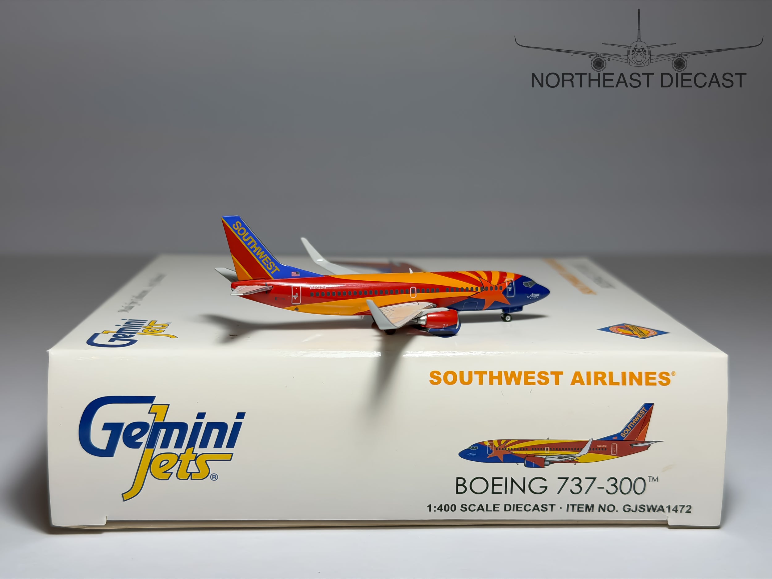 Southwest Airlines Boeing 737-300 1:400 Gemini Jets N383SW (GJSWA1472)