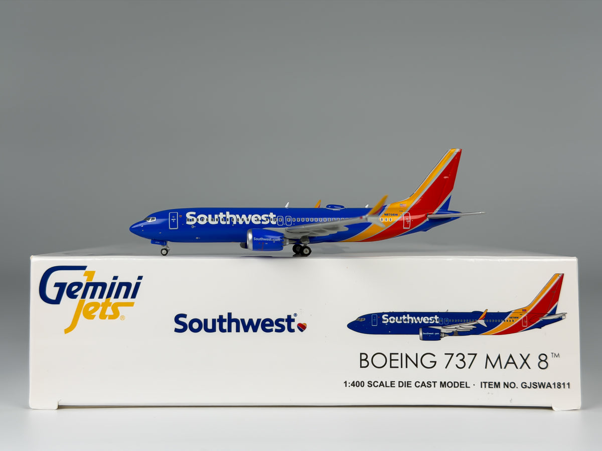 Southwest Airlines Boeing 737 MAX 8 1:400 Gemini Jets N8706W (GJSWA1811)