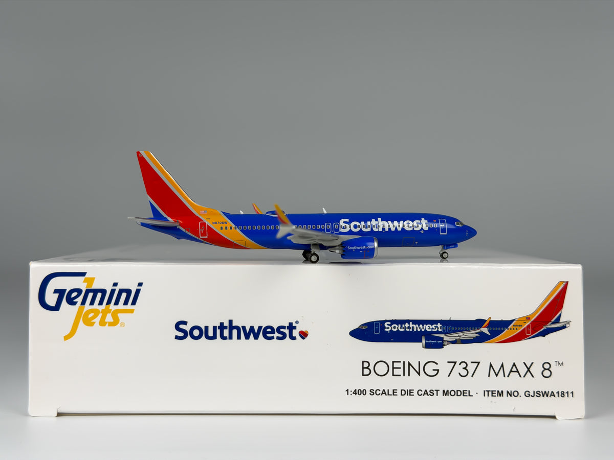 Southwest Airlines Boeing 737 MAX 8 1:400 Gemini Jets N8706W (GJSWA1811)
