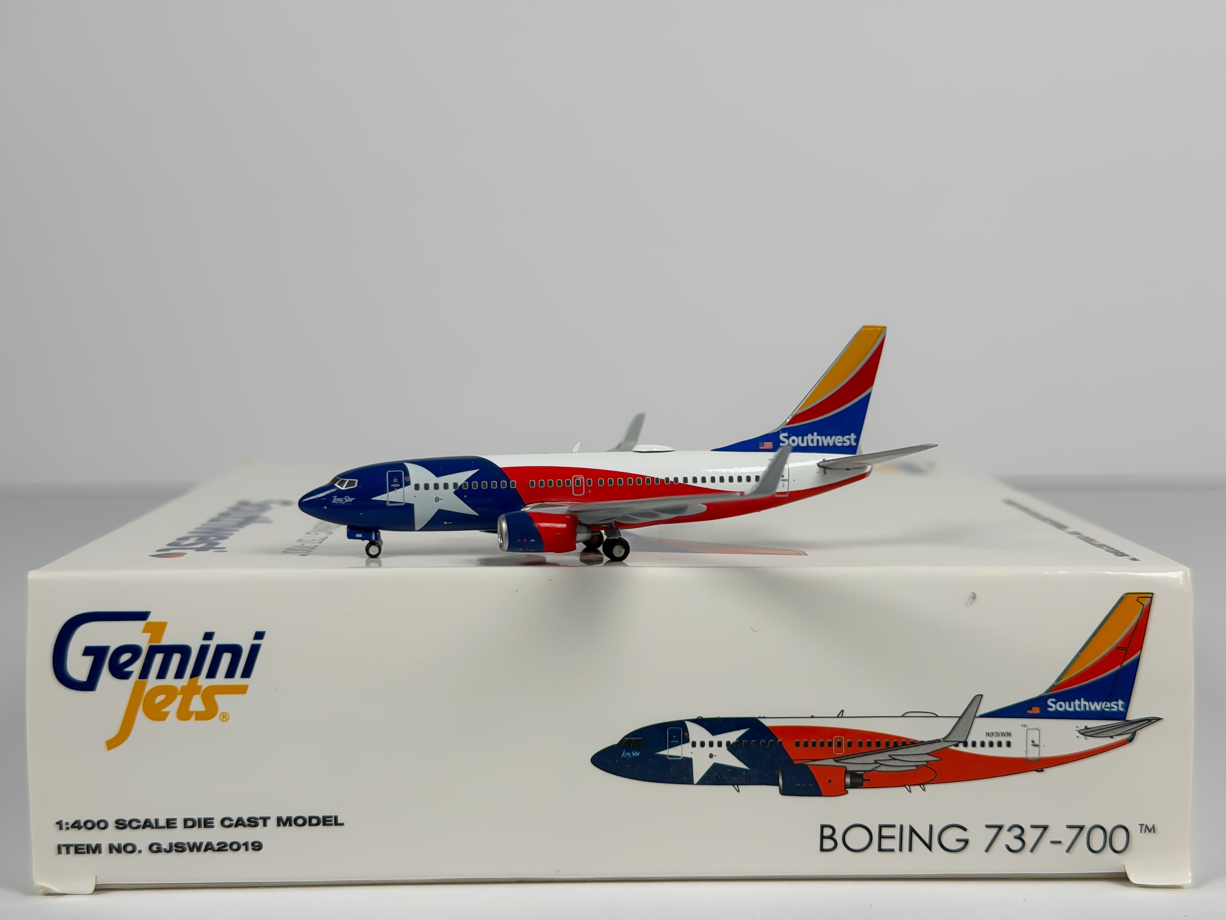 Southwest Airlines Boeing 737-700 1:400 Gemini Jets N931WN (GJSWA2019)