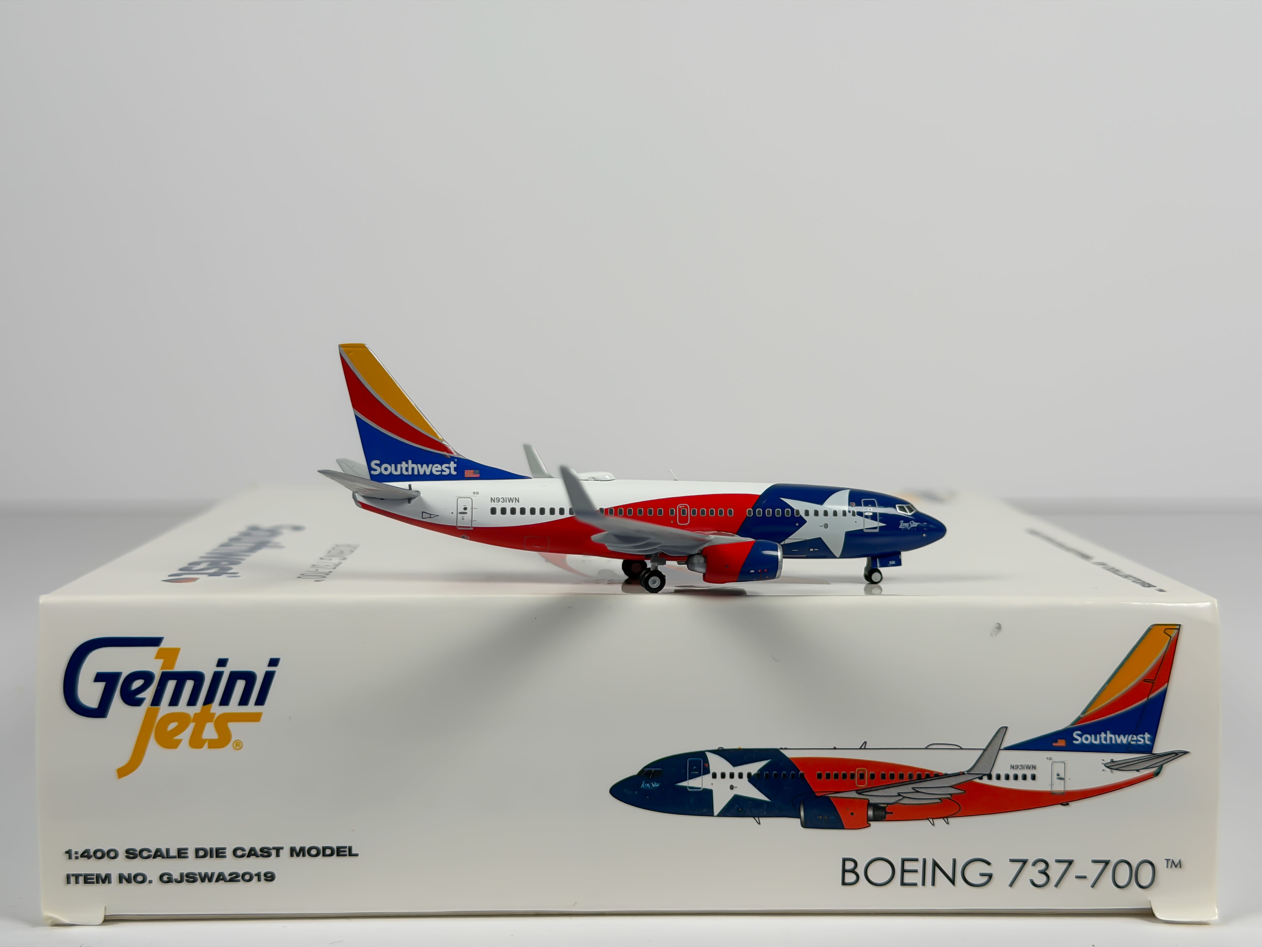 Southwest Airlines Boeing 737-700 1:400 Gemini Jets N931WN (GJSWA2019)