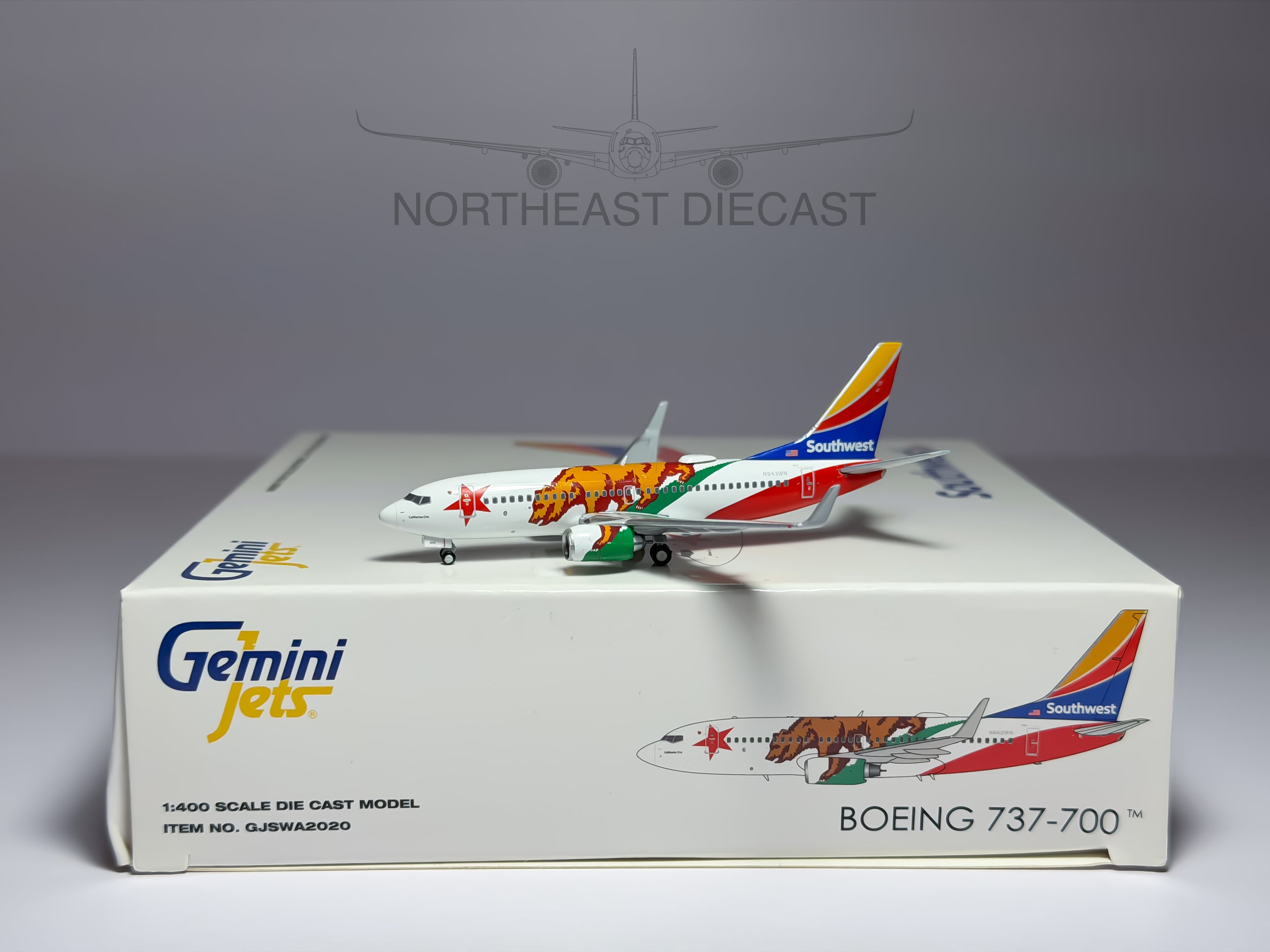 Southwest Airlines Boeing 737-800 1:400 Gemini Jets N943WN (GJSWA2020)