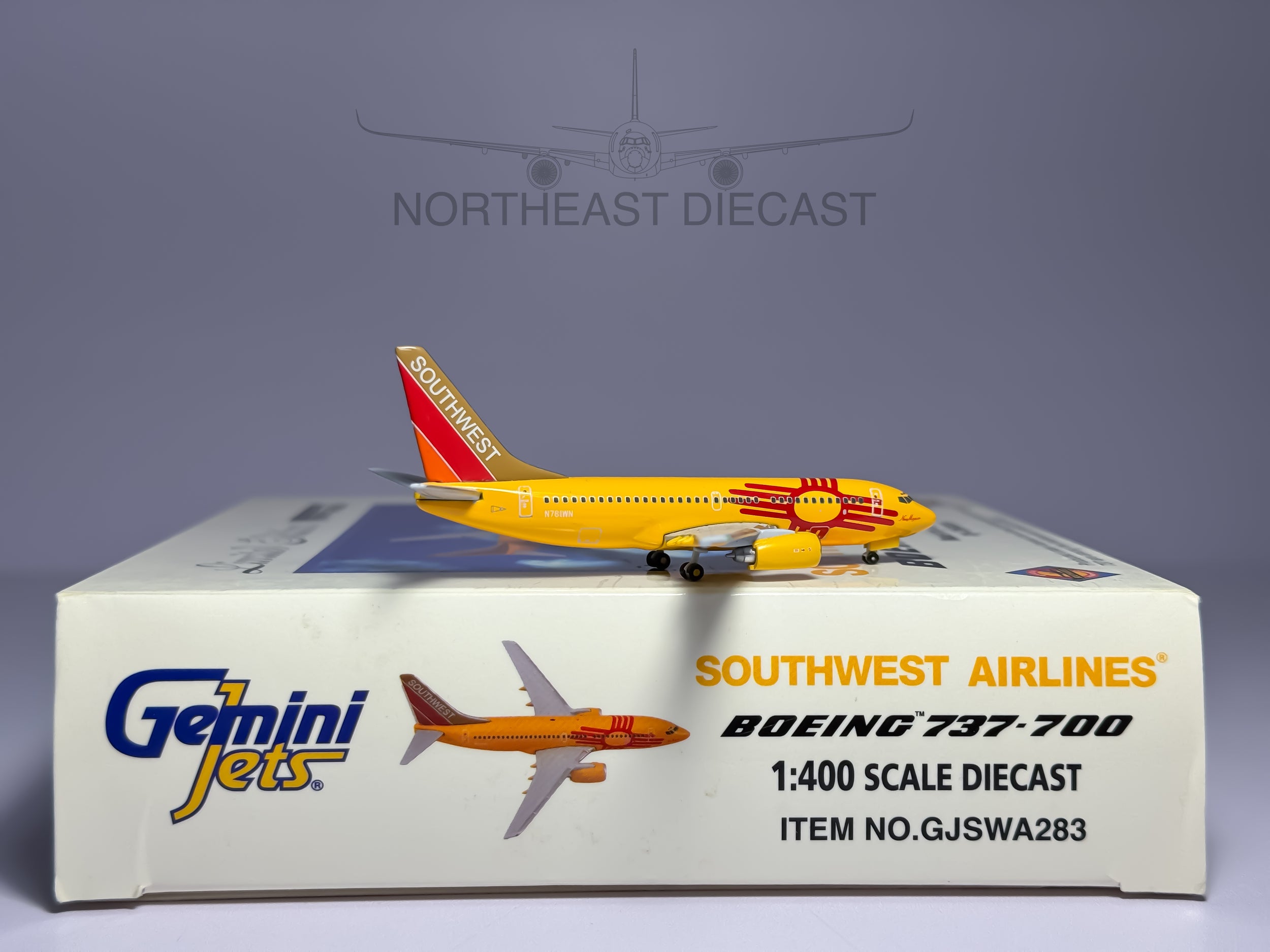 Southwest Airlines Boeing 737-700 1:400 Gemini Jets N781WN (GJSWA283)