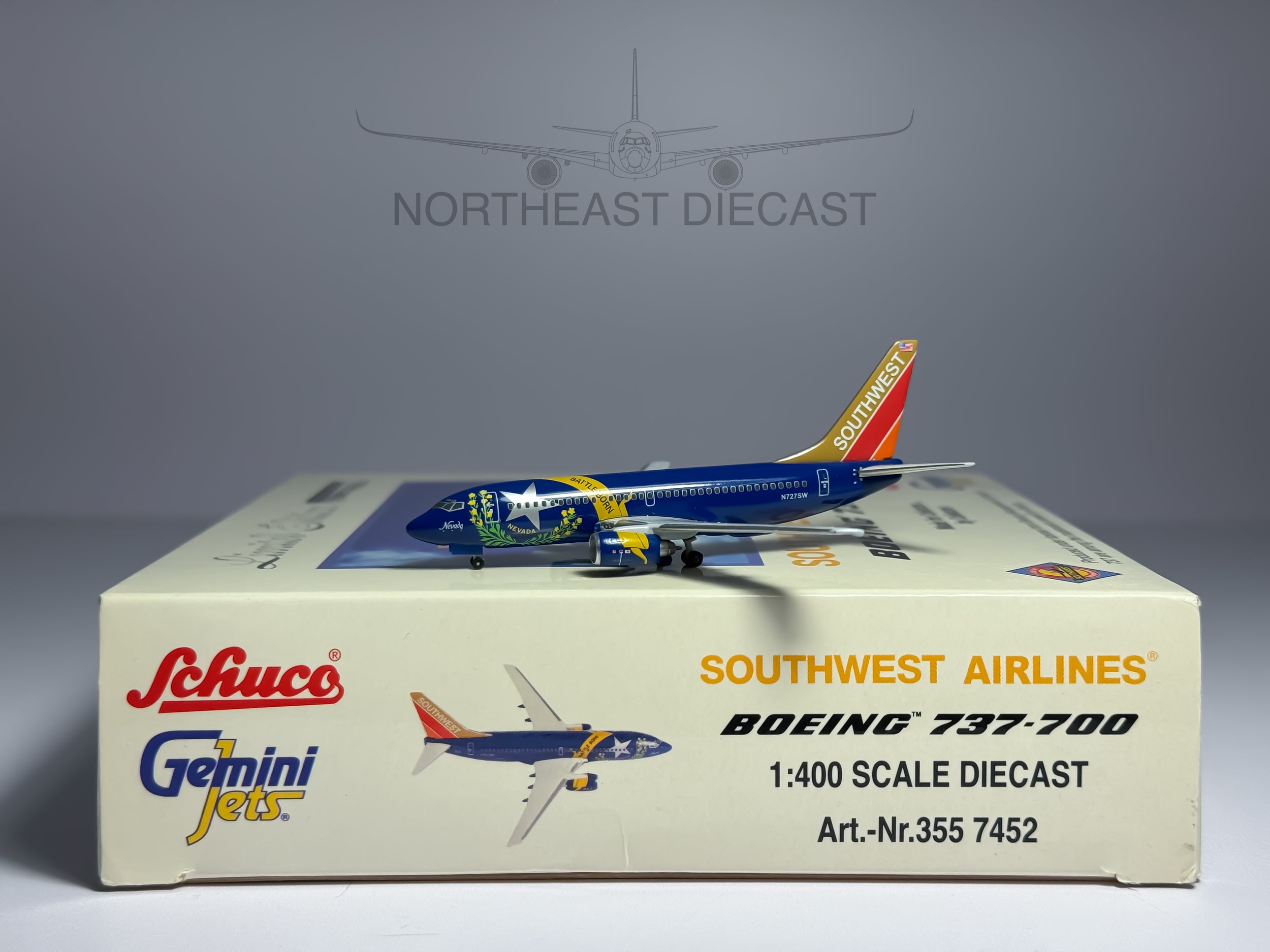 Southwest Airlines Boeing 737-700 1:400 Gemini Jets N727SW (GJSWA319)