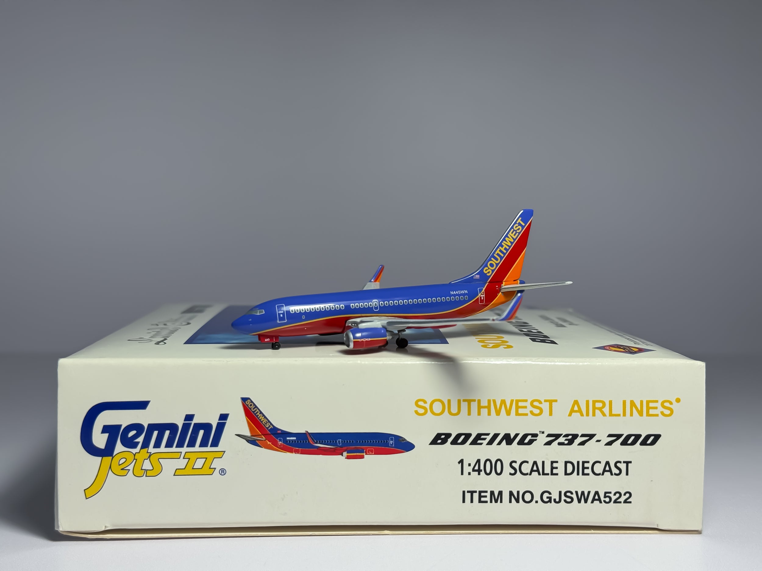 Southwest Airlines Boeing 737-700 1:400 Gemini Jets N445WN (GJSWA522)