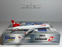 Swissair McDonnell Douglas MD-11 1:400 Gemini Jets HB-IWO (GJSWR153)