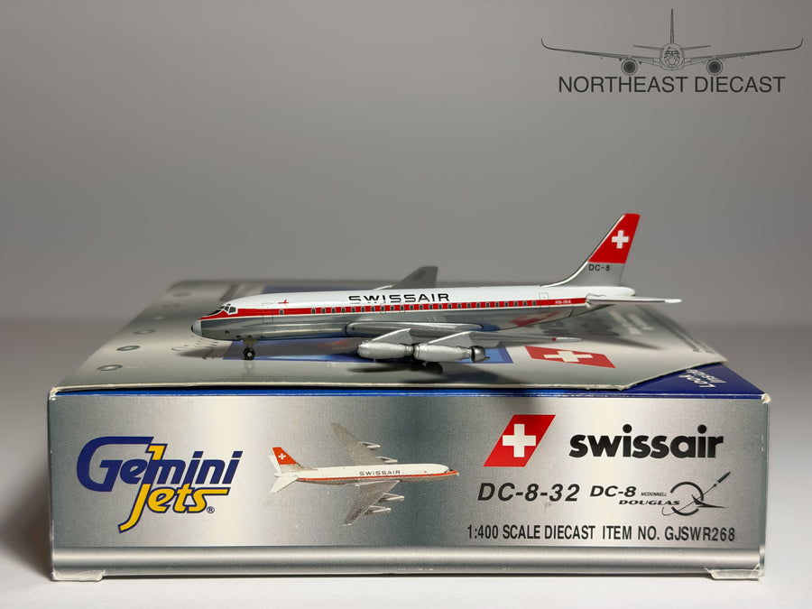 Swissair Douglas DC-8-30 1:400 Gemini Jets HB-IDA (GJSWR268)