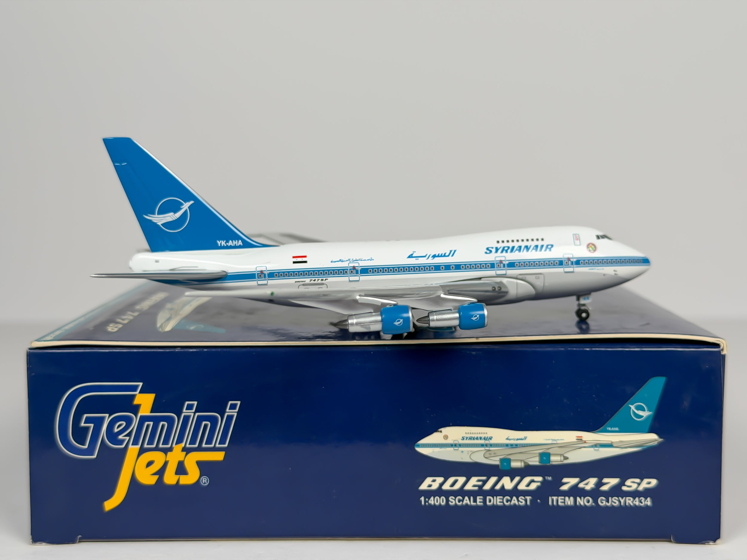 Syrian Air Boeing 747SP 1:400 Gemini Jets YK-AHA (GJSYR434)