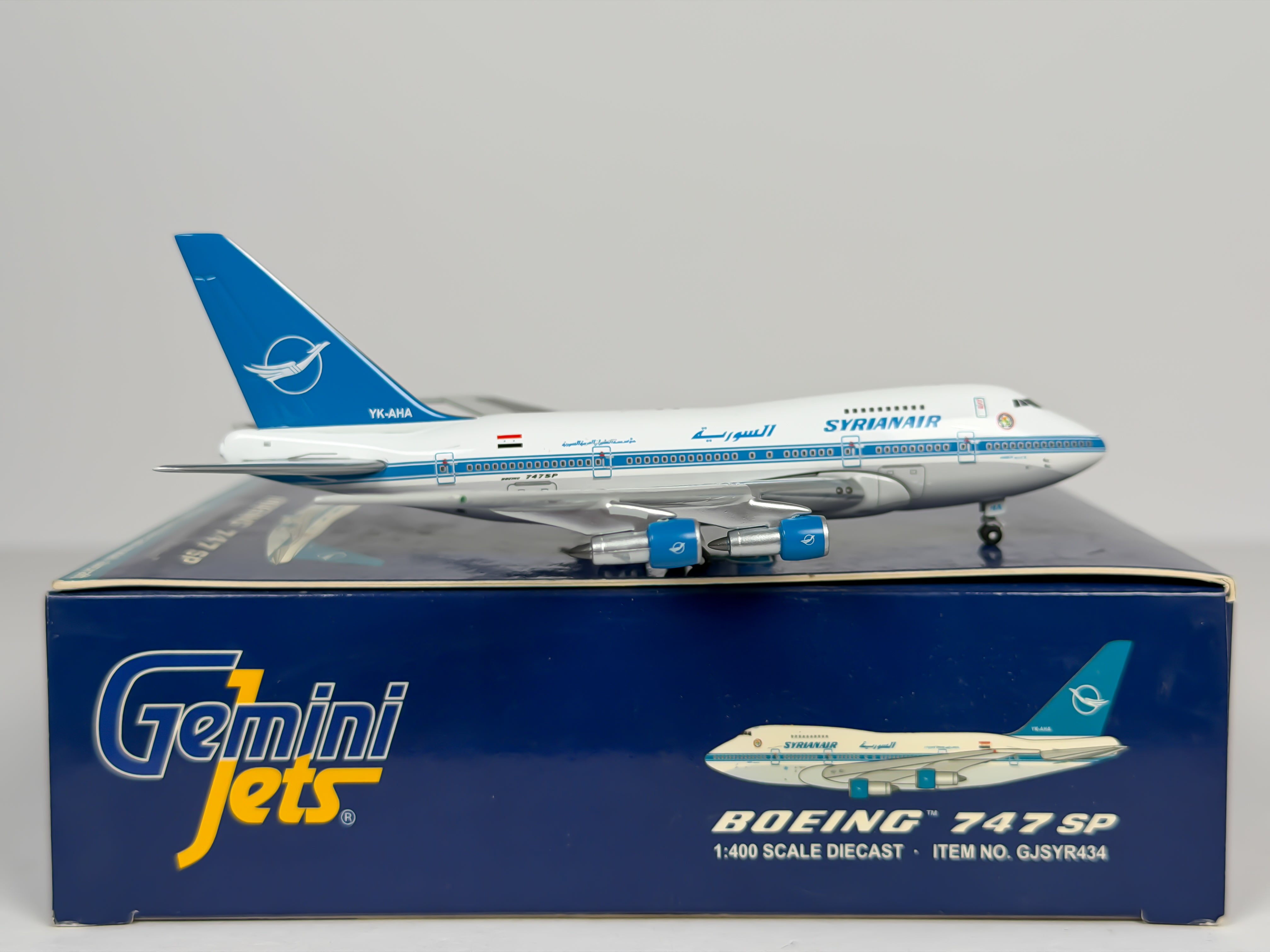 Syrian Air Boeing 747SP 1:400 Gemini Jets YK-AHA (GJSYR434)