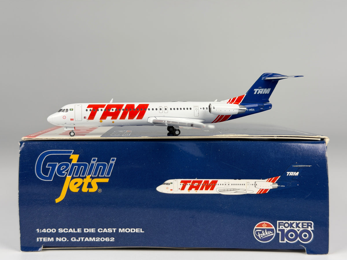 TAM Linhas Aereas Fokker F-100 1:400 Gemini Jets PT-MRA (GJTAM2062)