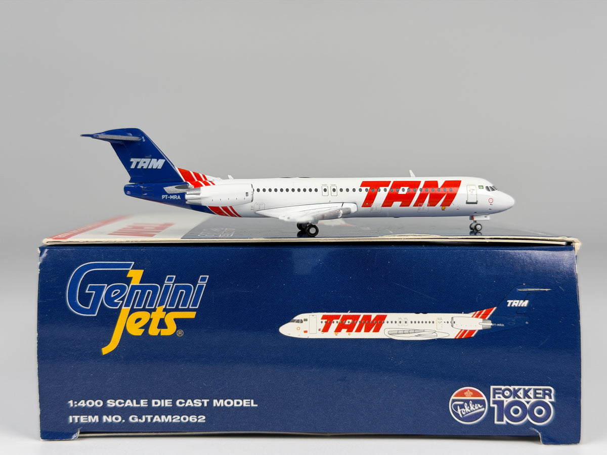 TAM Linhas Aereas Fokker F-100 1:400 Gemini Jets PT-MRA (GJTAM2062)