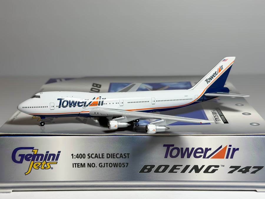 Tower Air Boeing 747-100 1:400 Gemini Jets N606FF (GJTOW057)