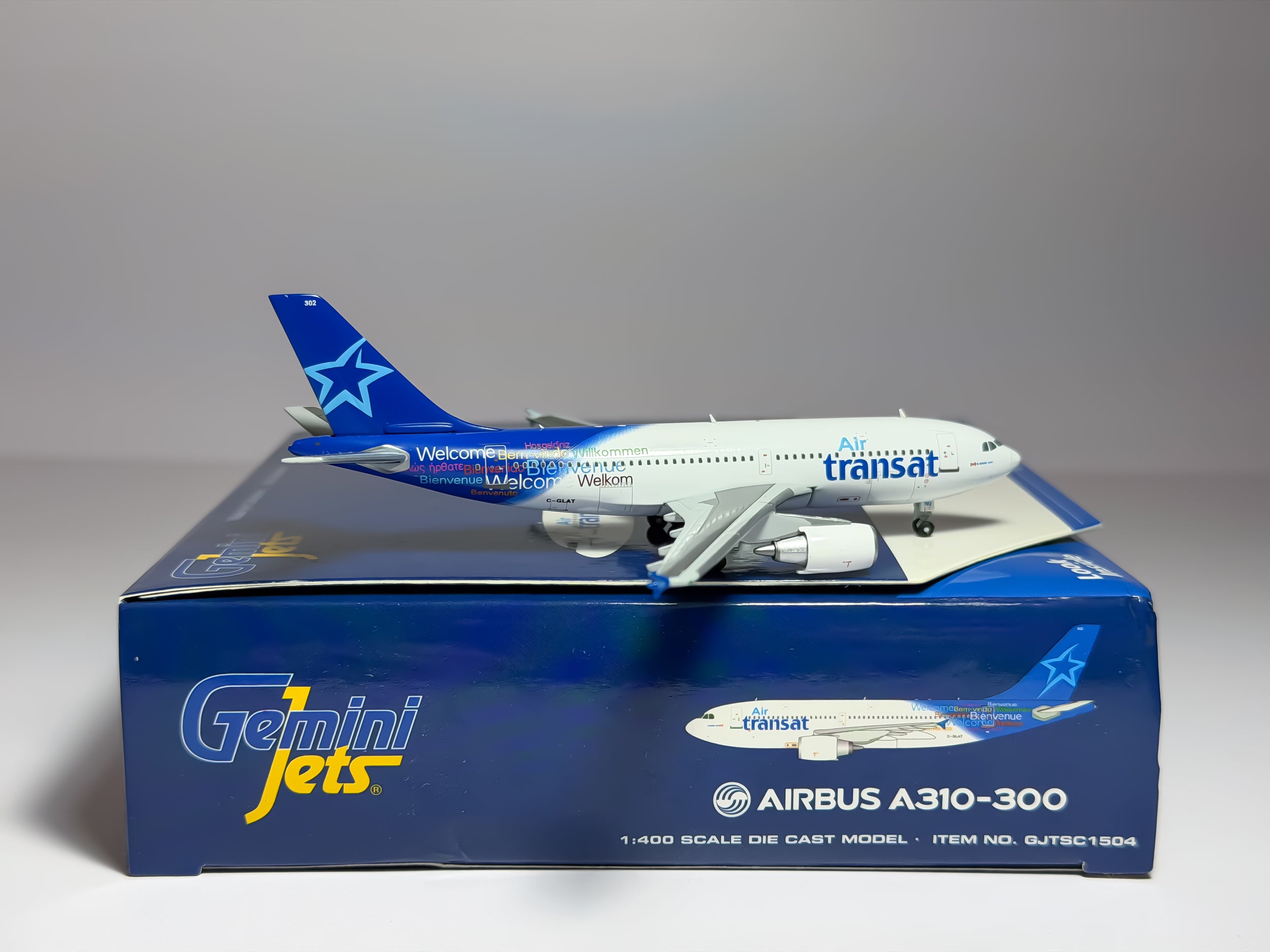 Air Transat Airbus A310-300 1:400 Gemini Jets C-GLAT (GJTSC1504)