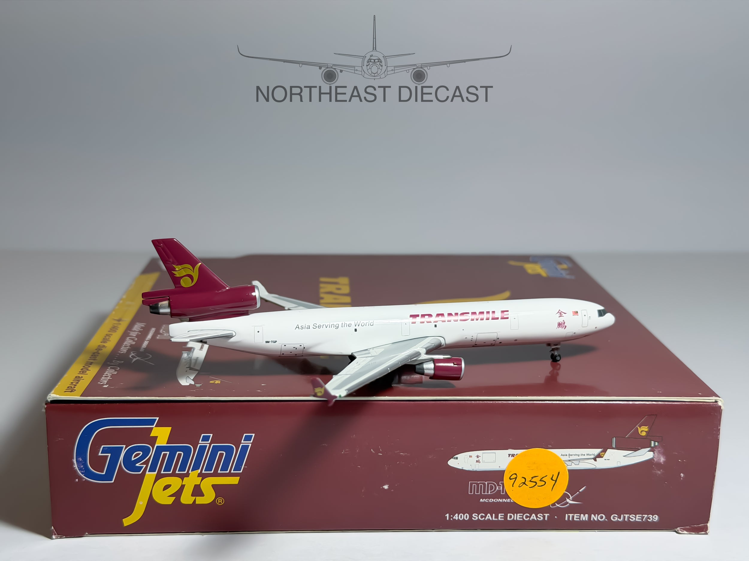 Transmile Air Services McDonnell Douglas MD-11F 1:400 Gemini Jets 9M-TGP (GJTSE739)