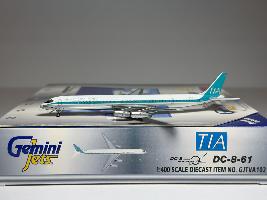 Trans International Airlines Douglas DC-8-61 1:400 Gemini Jets N8961T (GJTVA102)