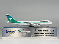 Transamerica Boeing 747-200 1:400 Gemini Jets N742TV (GJTVA226)