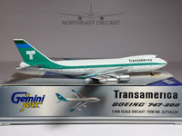 Transamerica Boeing 747-200 1:400 Gemini Jets N742TV (GJTVA226)