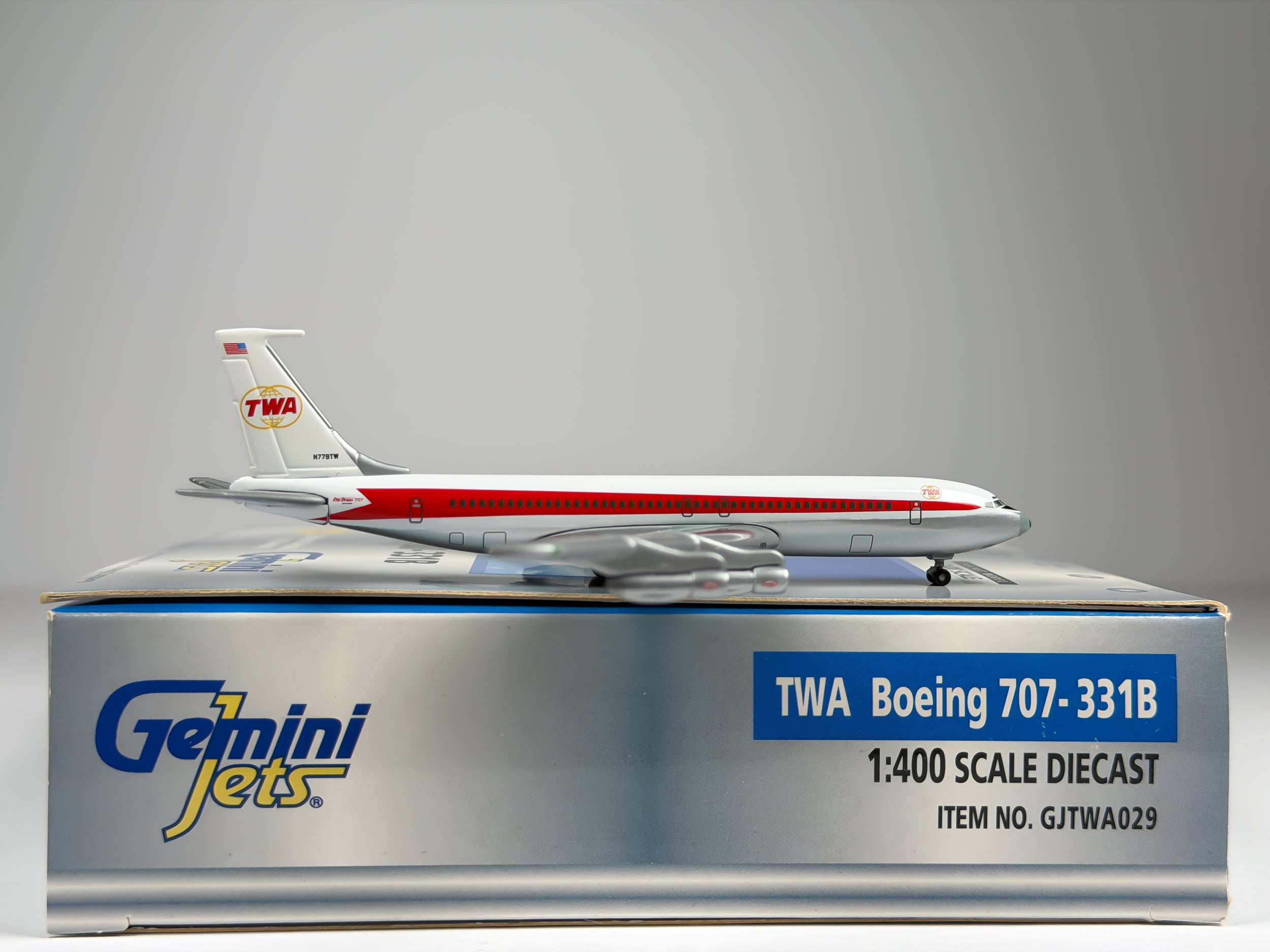 Trans World Airlines (TWA) Boeing 707-300 1:400 Gemini Jets N779TW (GJTWA029)