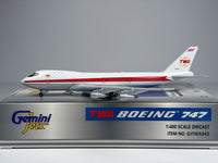 Trans World Airlines (TWA) Boeing 747-100 1:400 Gemini Jets N93103 (GJTWA043)